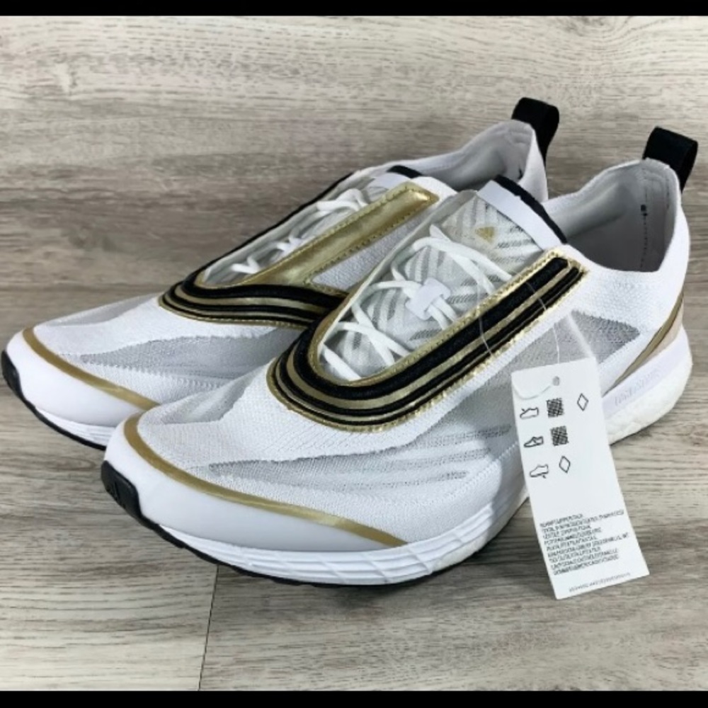 Adidas Stella McCartney Boston White Black Gold